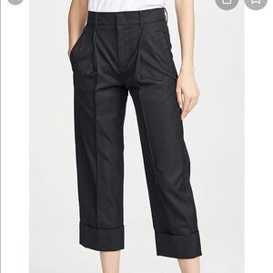 𝅺Vince black wide leg cuffed pants